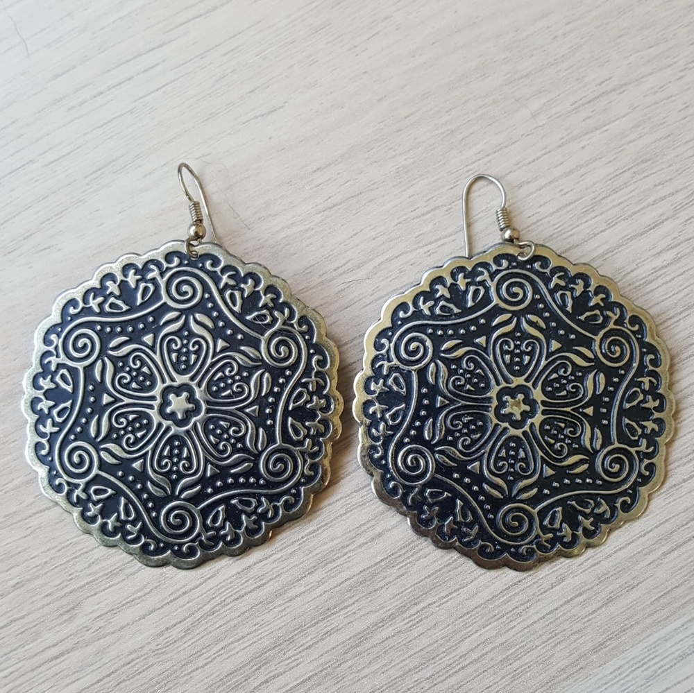 Brass earrings